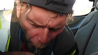 bbc in the backseat at work